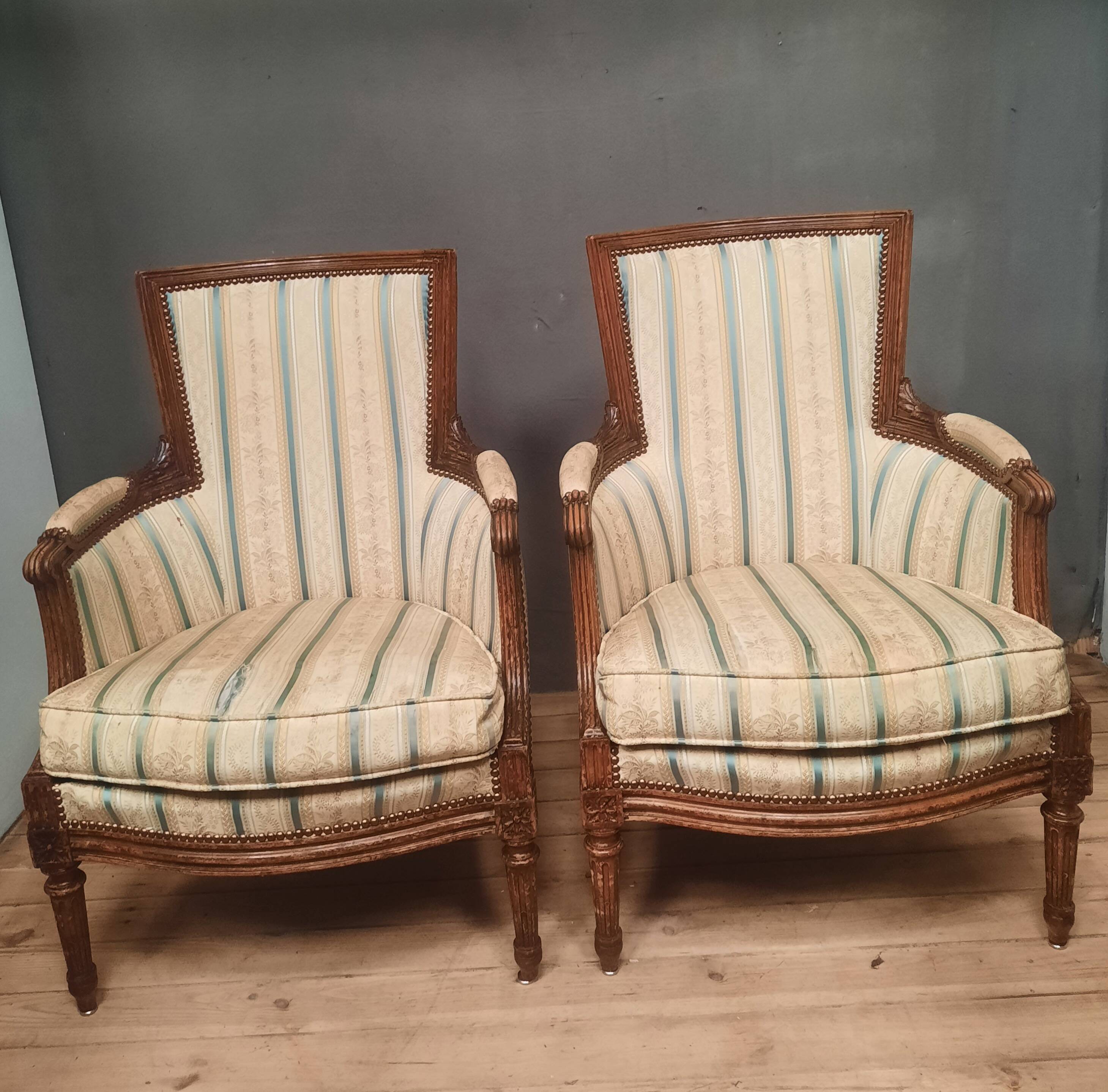 Pair of Louis XVI shepherdesses