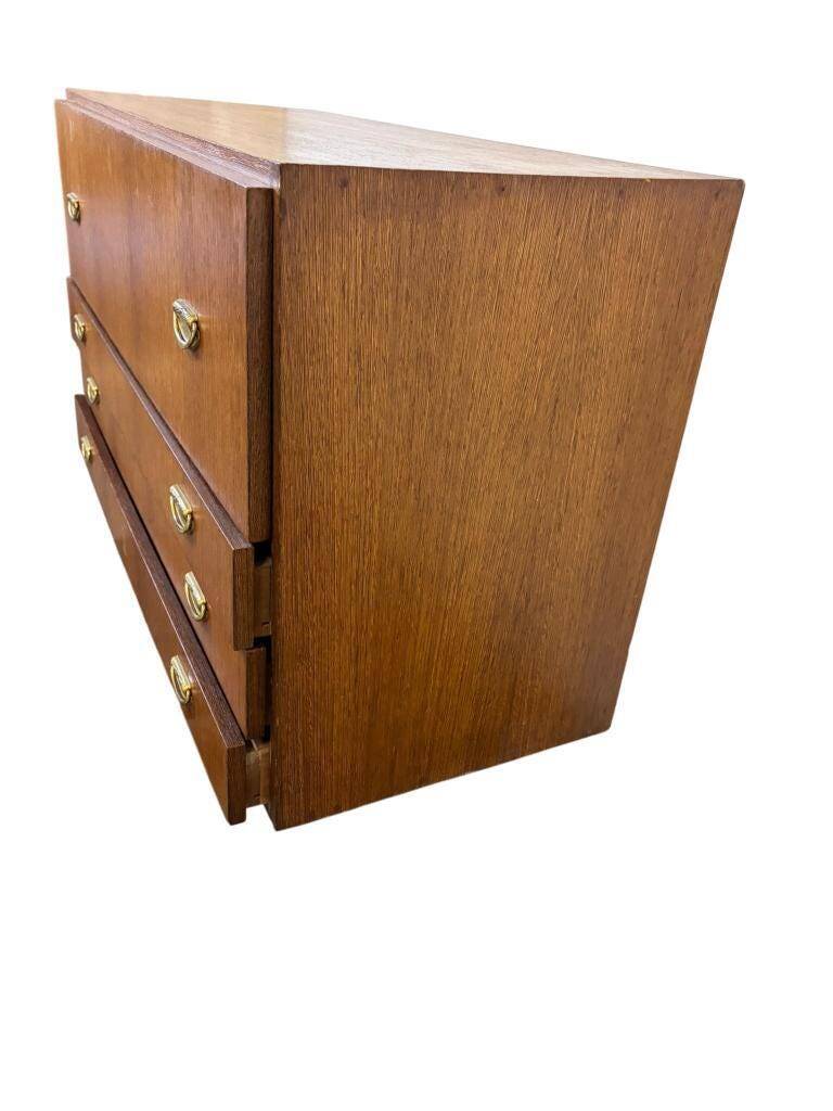 Vintage low wooden chest of drawers / filing cabinet
