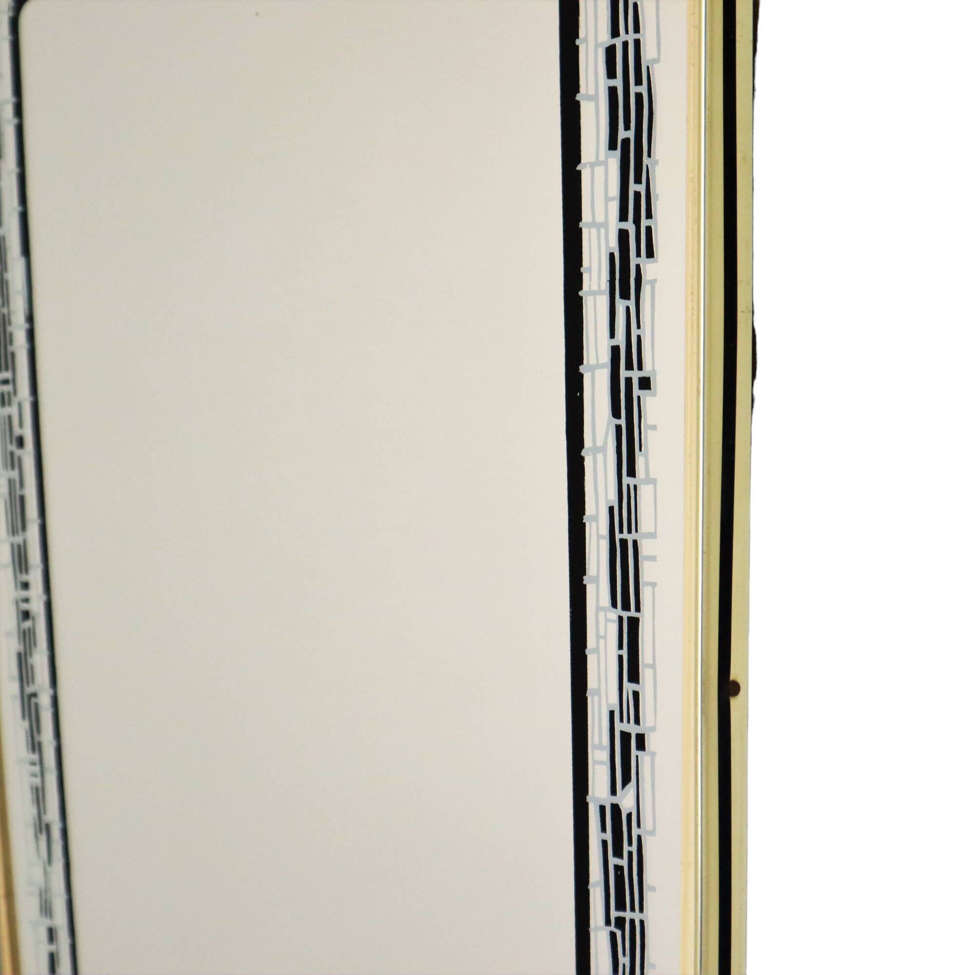 Fifties Rockabilly Mirror Geometric Motif Gold Vintage Design