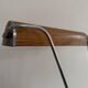 Large metal desk lamp with Wood Design texture by Eileen Gray, 1950s, France.