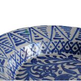 Bol Fajalauza espagnol bleu antique à grenade