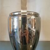 Vintage chromed metal ice bucket from the 7° years