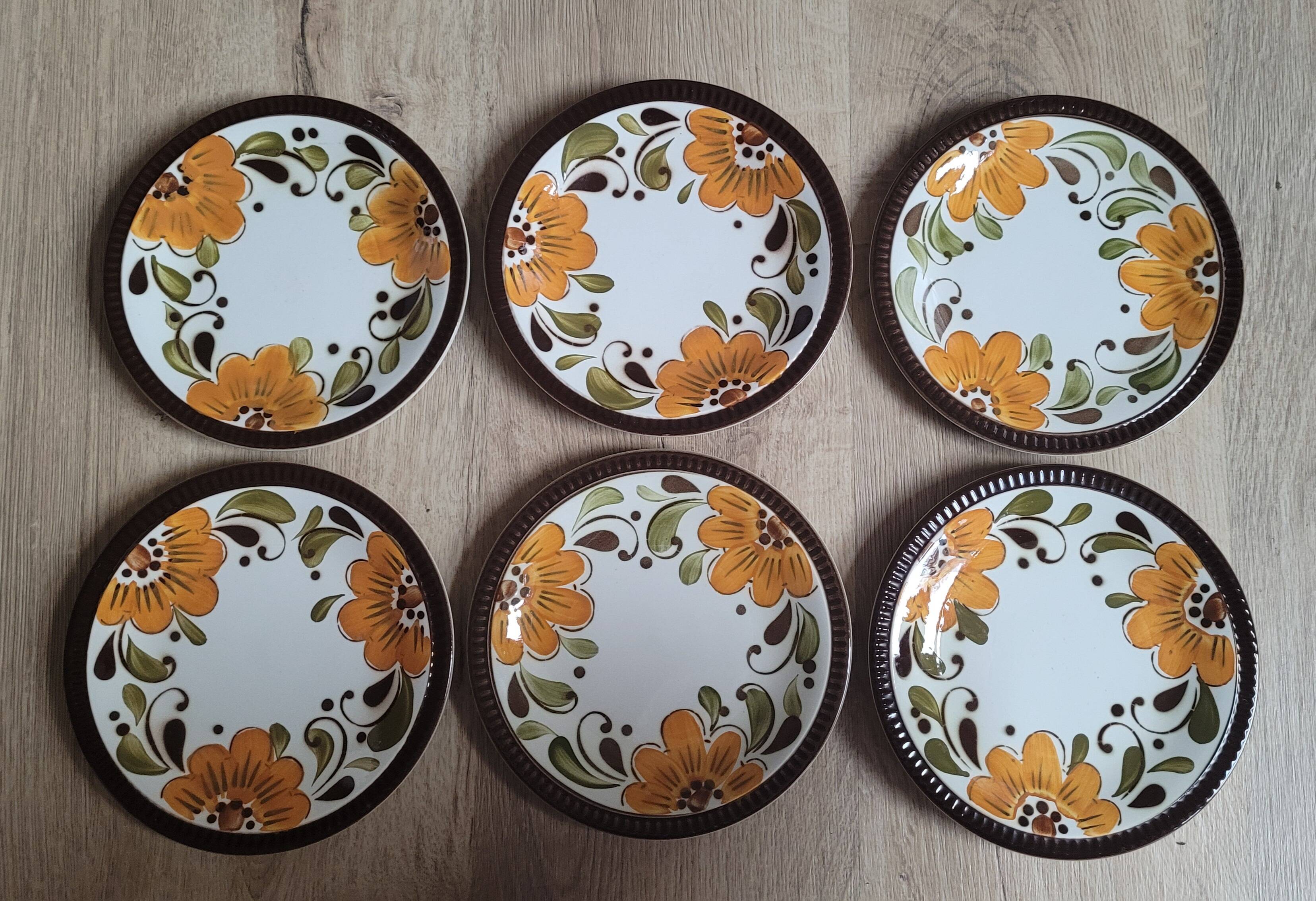 Set of 6 Boch Paradisio plates