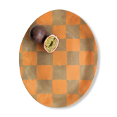 Oval stoneware dish