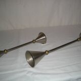 Pair of conical candlesticks