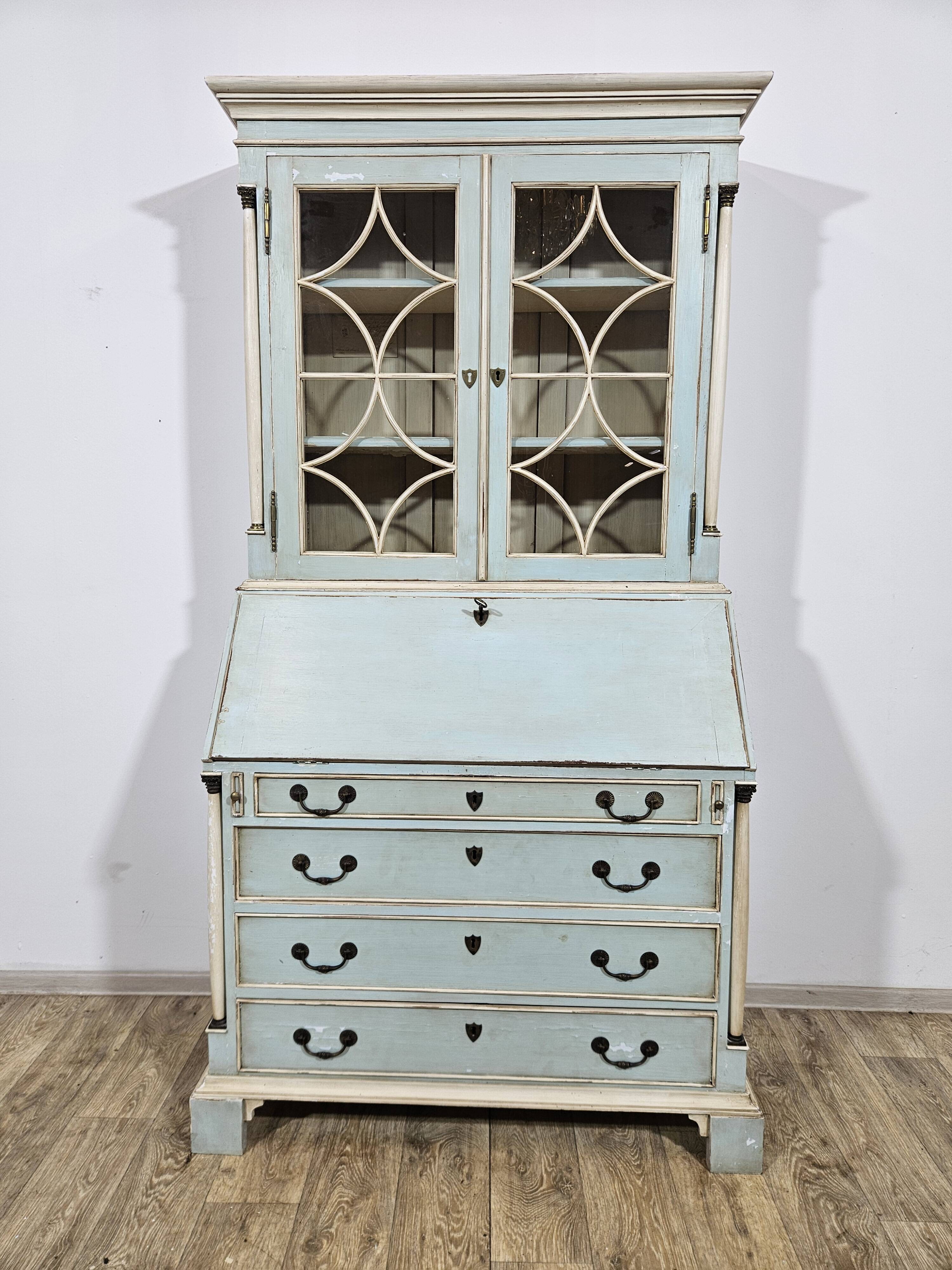 Secretary with a Biedermeier extension, Bookcase, first half of the 19th