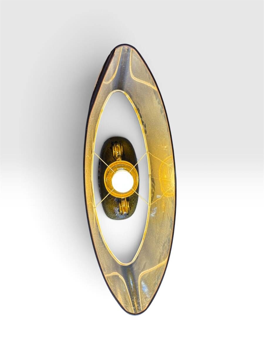 Large Ceramic Lamp Fat Lava (1960s-1970s)