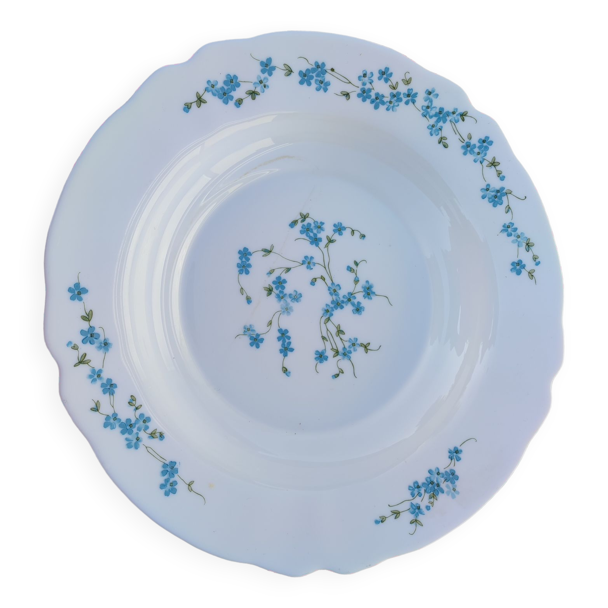 Saladier Vintage Arcopal Motif Aster – Verre, Bon état, Vaisselle Rétro