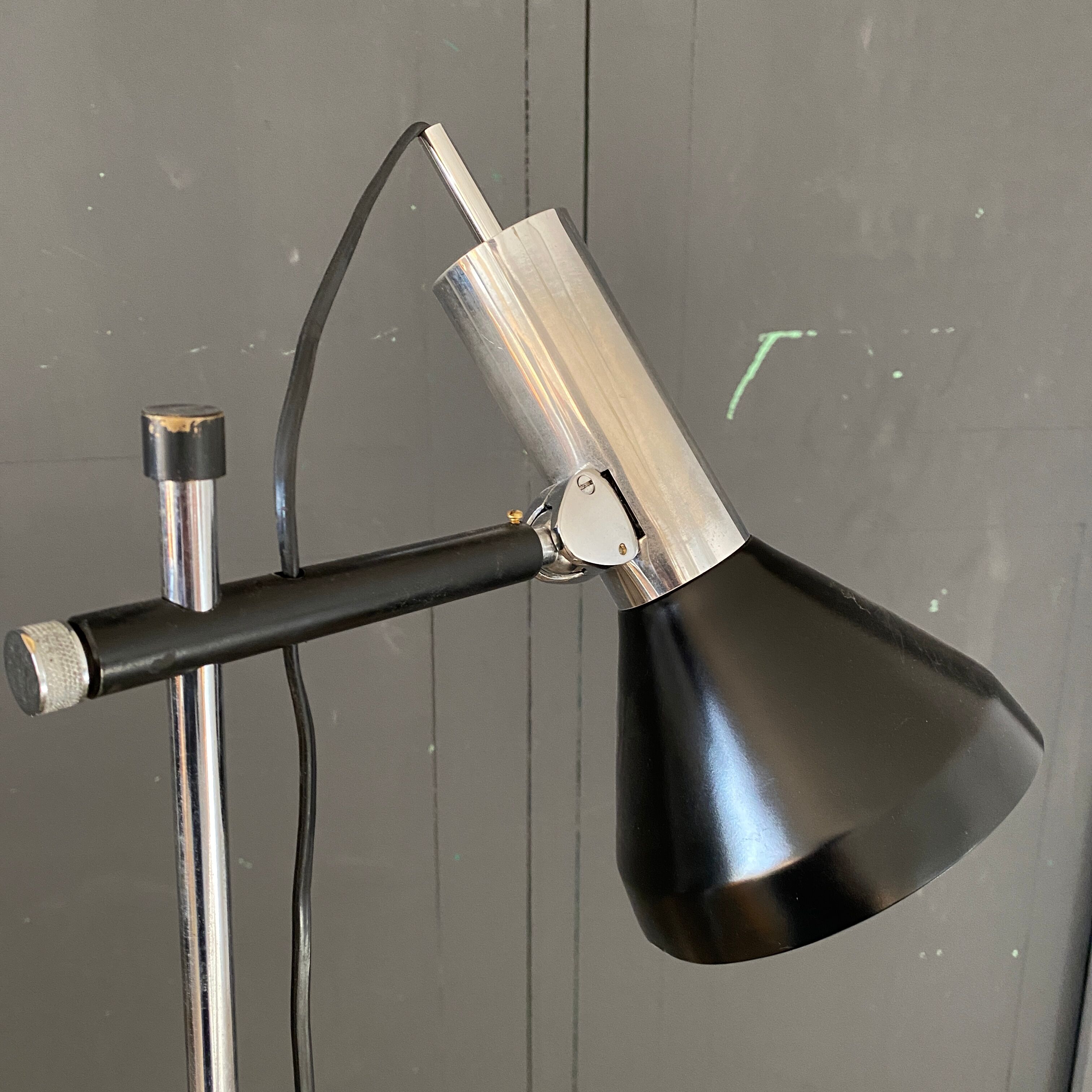 Vintage black spot lamp 70s