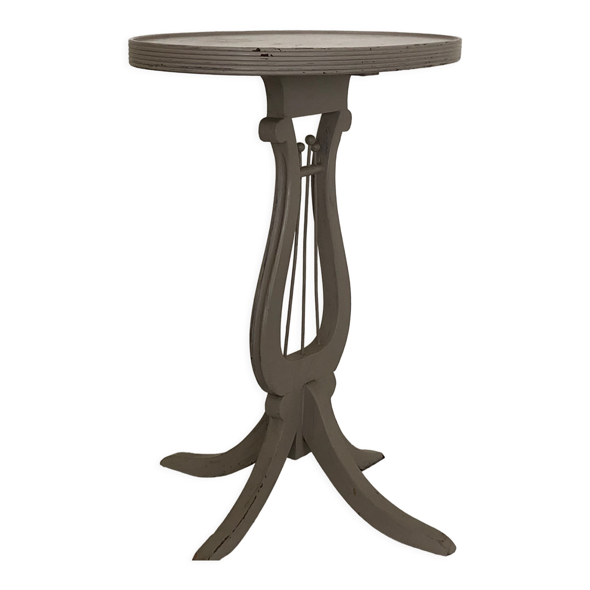 Lyre pedestal table