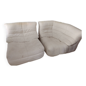 2 fauteuils designer Marc Held Panto Dunlopillo