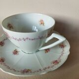 6 tasses Chapus Frères Limoges "Service Perle"