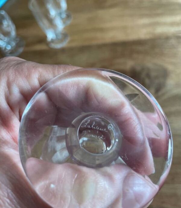 Flûte à champagne modèle Bocage en cristal Lalique