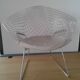 Diamond design chromed metal Chair Harry Bertoia Knoll early 1970s edition