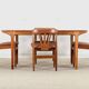Set of 4 Danish Teak Hollow-Back Dining Chairs (made in the 1960s)