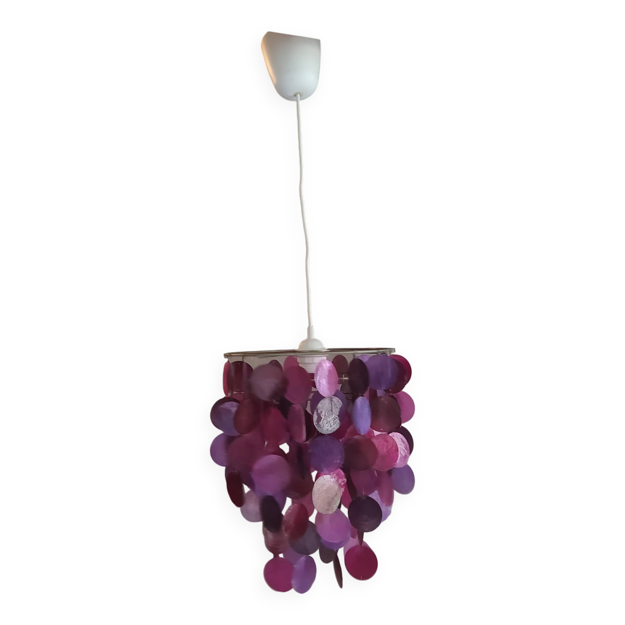Suspension en nacre violette, 1970