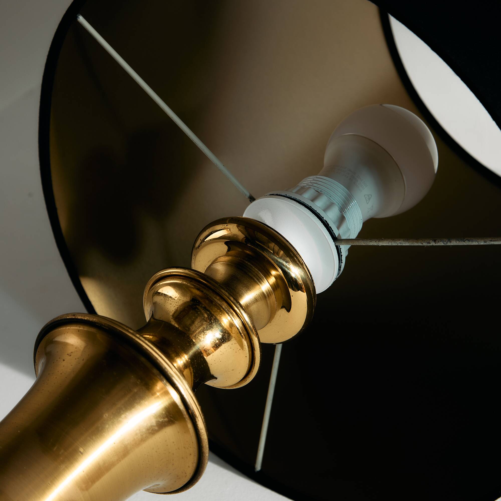 Brass table lamp, set of 2