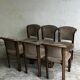 Vintage dining chairs with curved backrest – set of 6