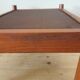 Pair of Dyrlund leather footrest 60s leather