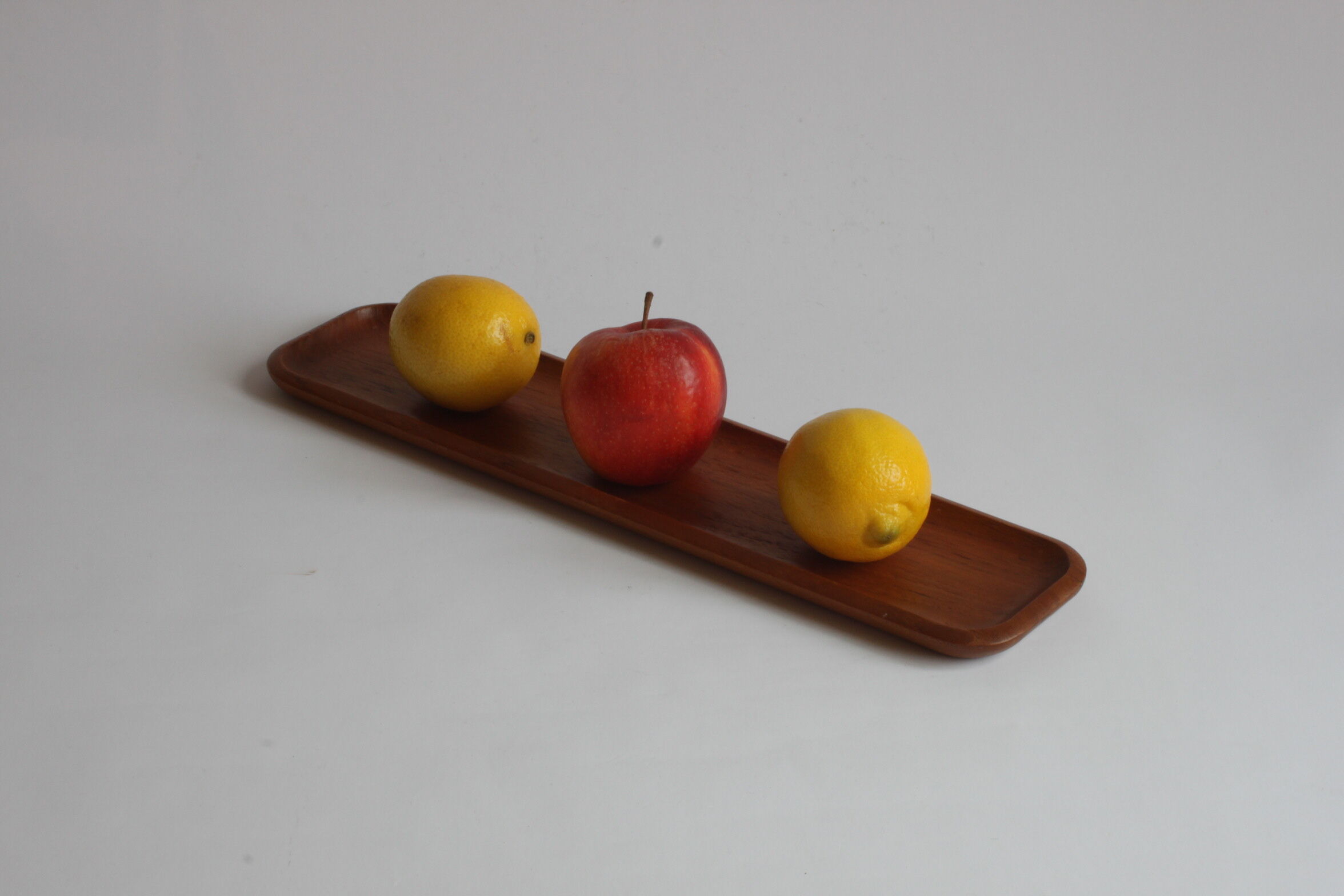 Teak wooden serving tray by Karl Holmberg, Sweden 1960s.