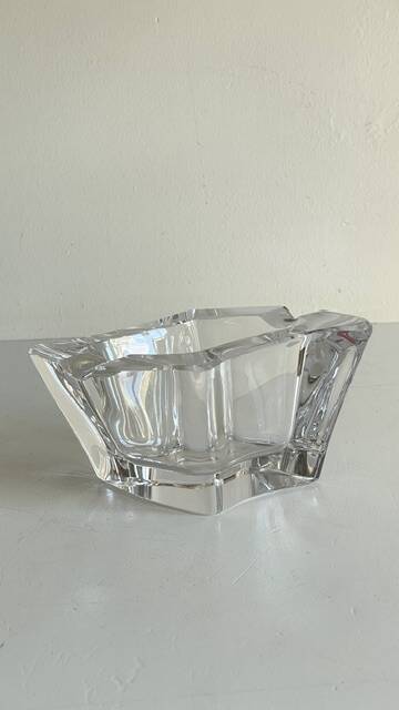 VINTAGE Free-Form Crystal ASHTRAY