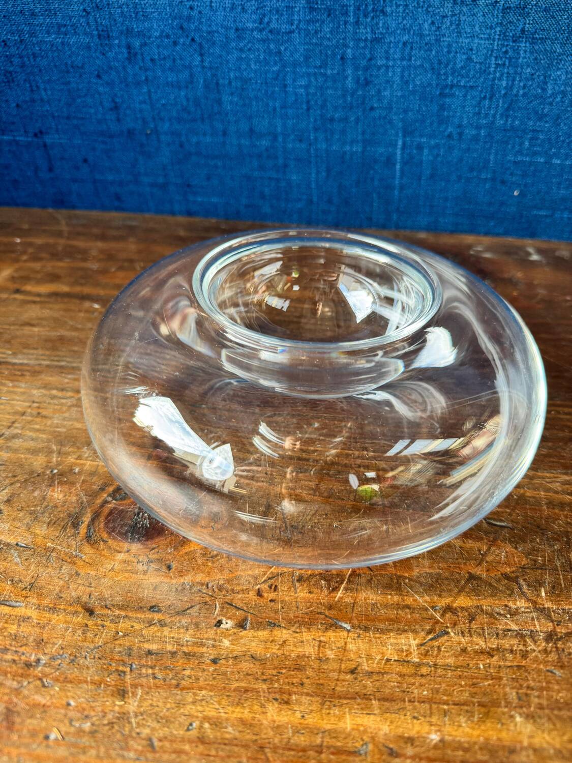 Baccarat crystal caviar bowl. 1990s