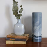 Virebent blue porcelain vase