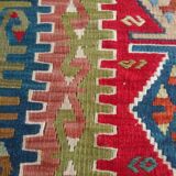 Turkish Kilim carpet , woven by hand in pure wool, 200x125cm