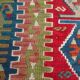Turkish Kilim carpet , woven by hand in pure wool, 200x125cm