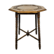 Antique wood carving table with 8 sides