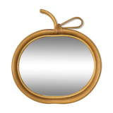 Mirror apple rattan 32 x 33 cm