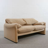 Set of Maralunga 2-seater & armchair by Vico Magistretti for Cassina, Italy