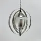 Mid-century glass sphere hanging pendant glass lamp design 1970’s space age Italy