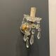 Lot de 2 appliques vintage en cristal italien des années 1950