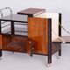 Czech Art Deco Trolley Walnut and Chrome-Plated Steel from Thonet, 1930s