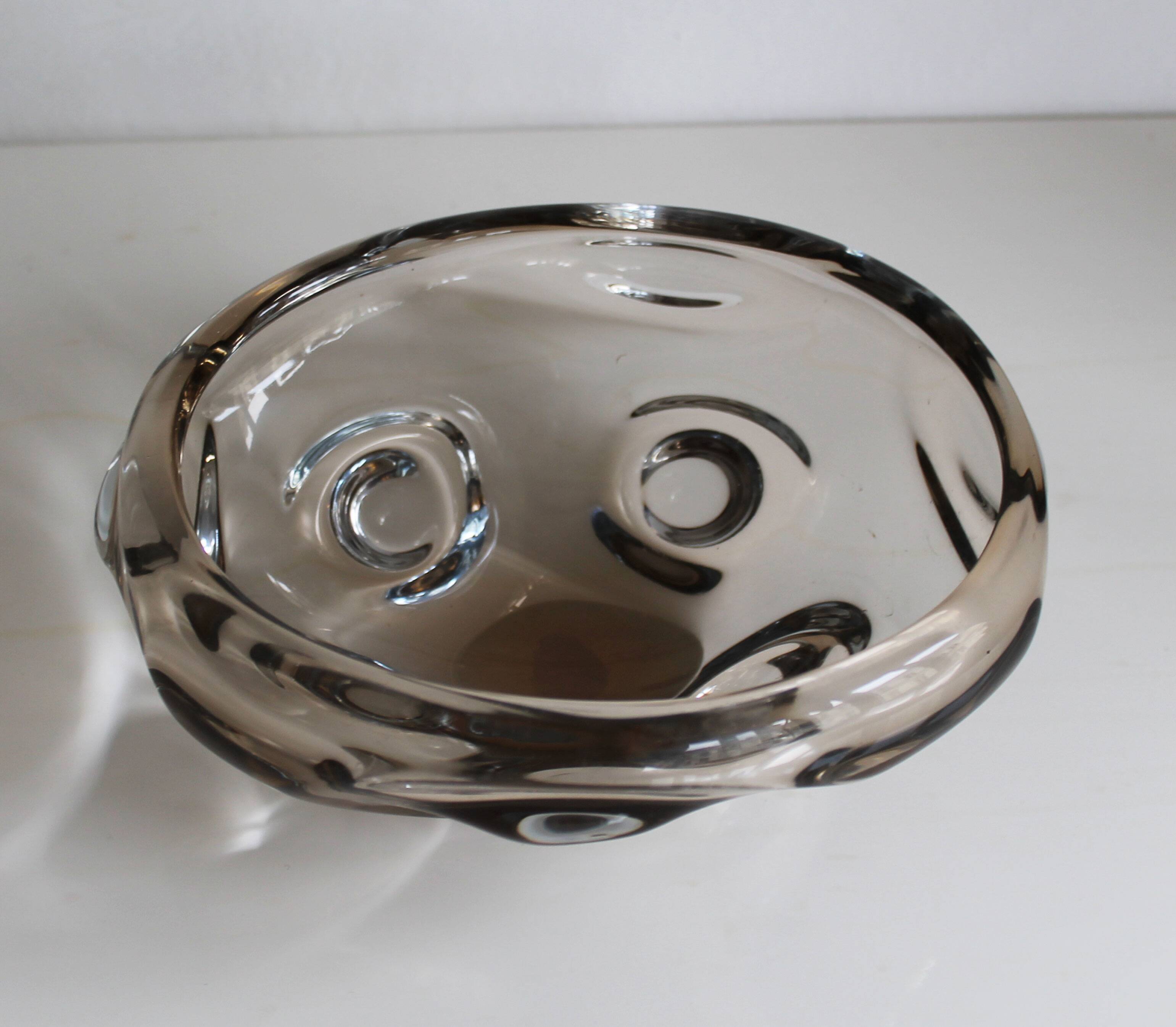 Art Glass Bowl by Jan Berenek – Pattern 5954 (1959), Skrdlovice