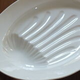Large white porcelain meat dish from the 19th century