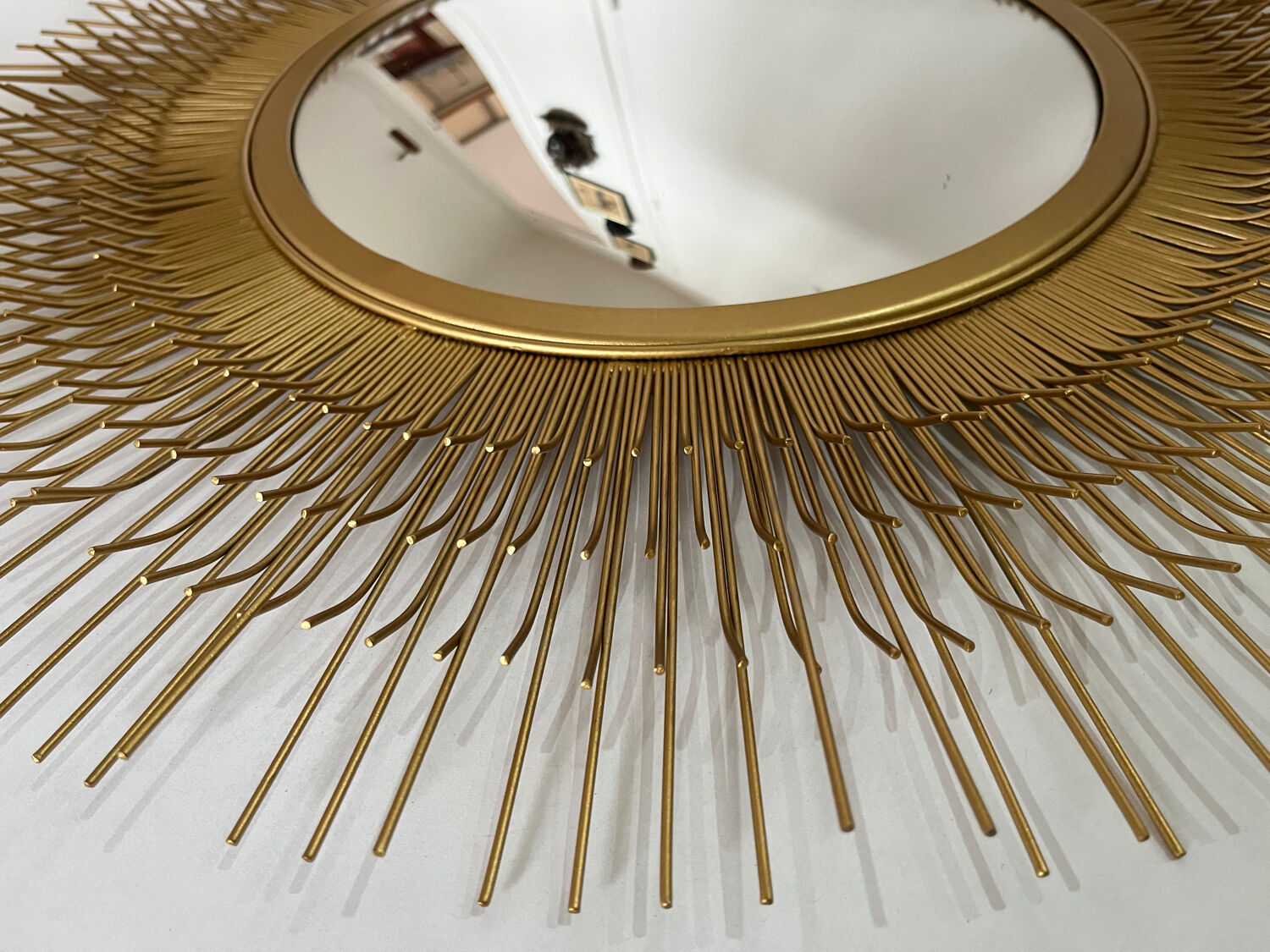 Witch's eye mirror in metal 58cm