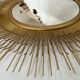 Witch's eye mirror in metal 58cm