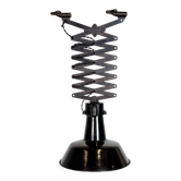 Industrial Black Enamel Scissor Ceiling Lamp, 1930s