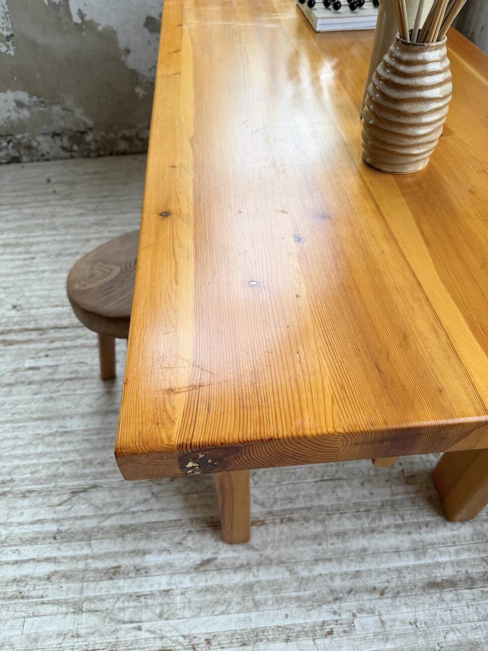 Farmhouse table, mountain furniture from the 50s