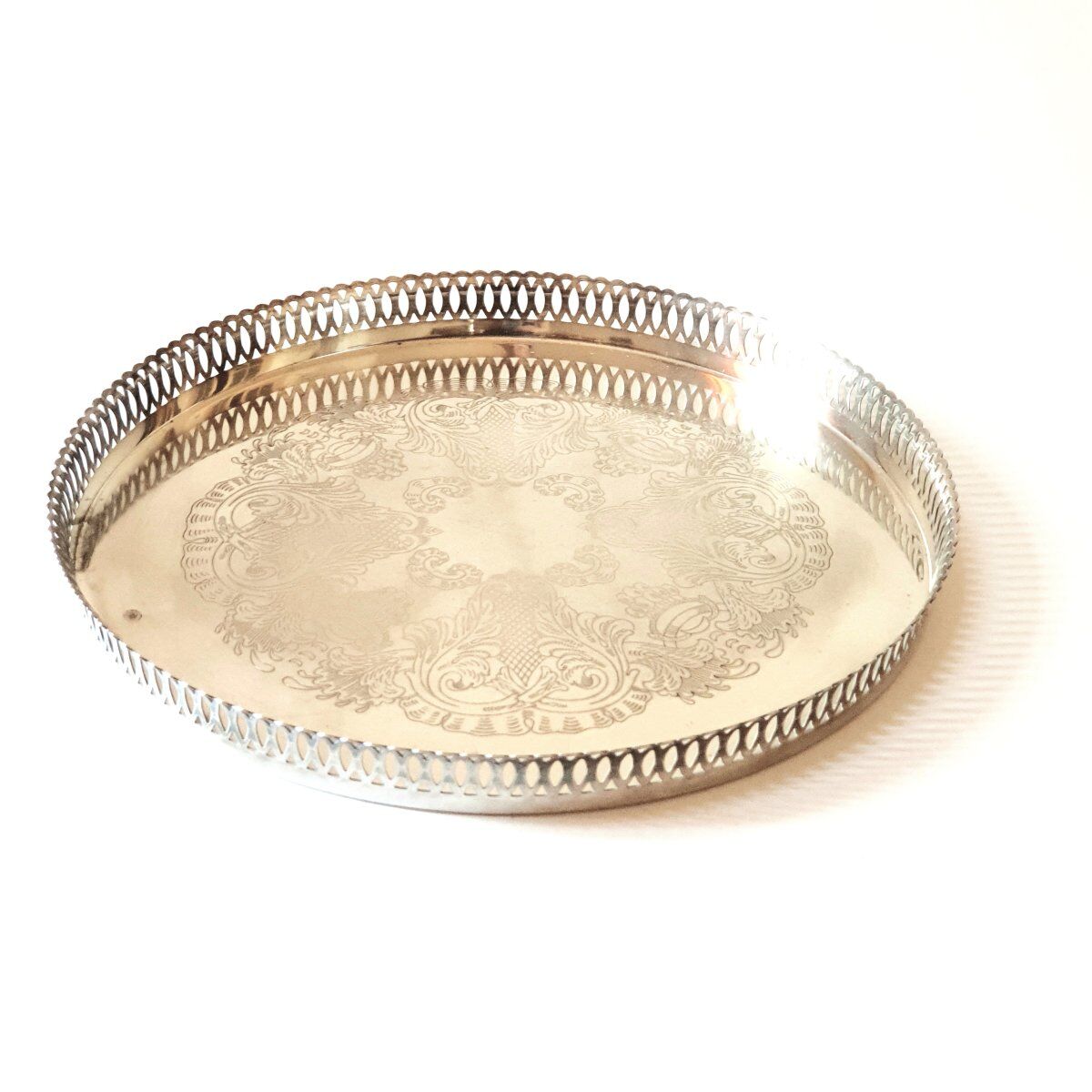 Silver-plated service tray 20th century