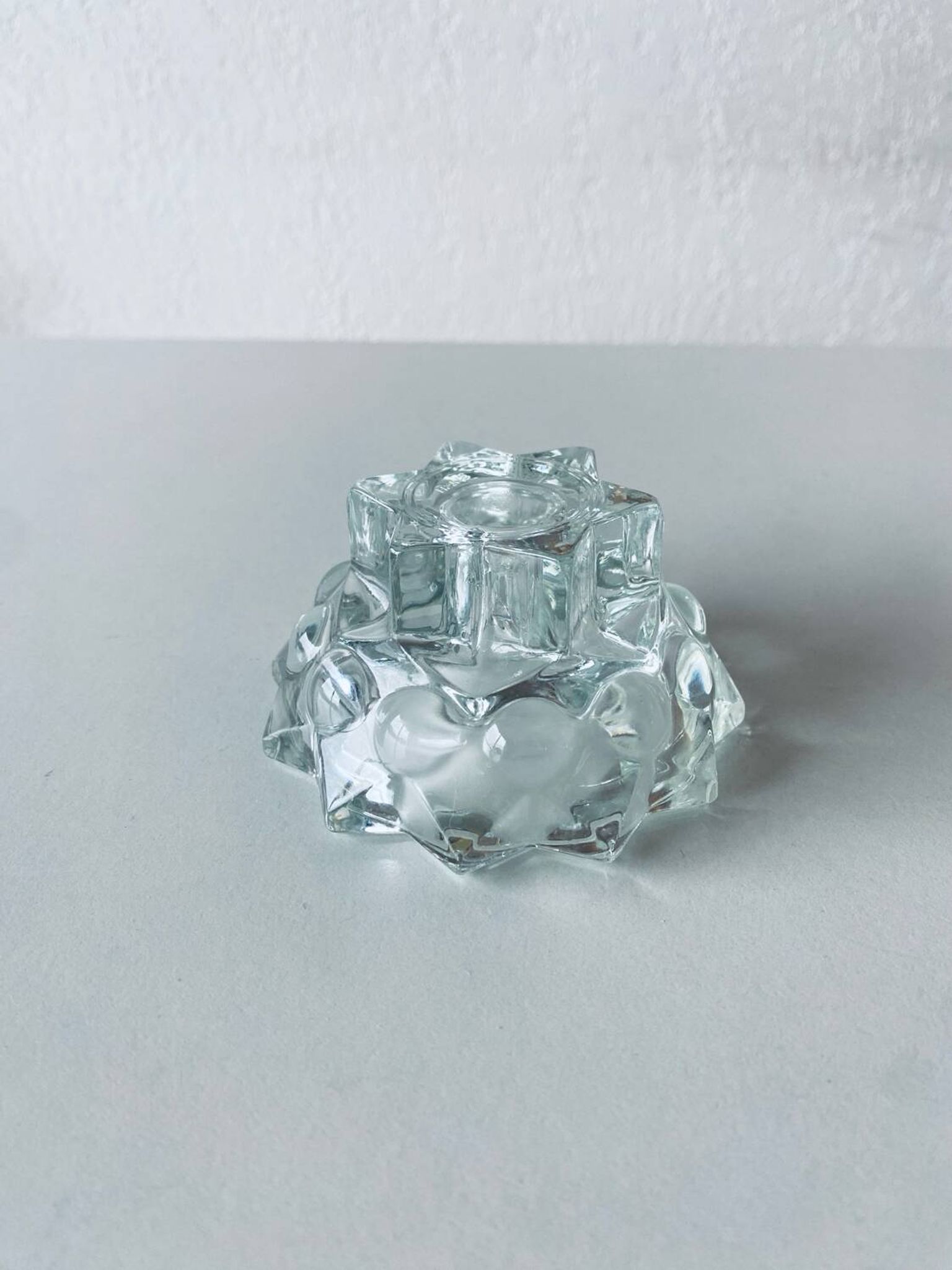 Bougeoir étoilé en cristal