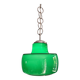 Large vintage pendant lamp in green opaline, 1970s