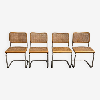 4 Cesca B32 Marcel Breuer chairs