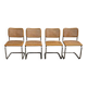 4 chaises Cesca B32 Marcel Breuer