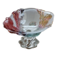 Glass fruit bowl with colored relief insp. Walther Glas