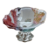 Glass fruit bowl with colored relief insp. Walther Glas