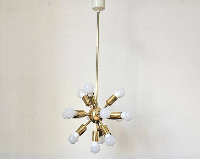 Rare Midcentury Chandelier Sputnik, Space Age, 1970s