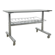Vintage chrome and tinted glass dessert trolley